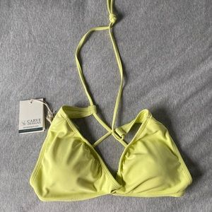 NWT Yellow Bikini Top